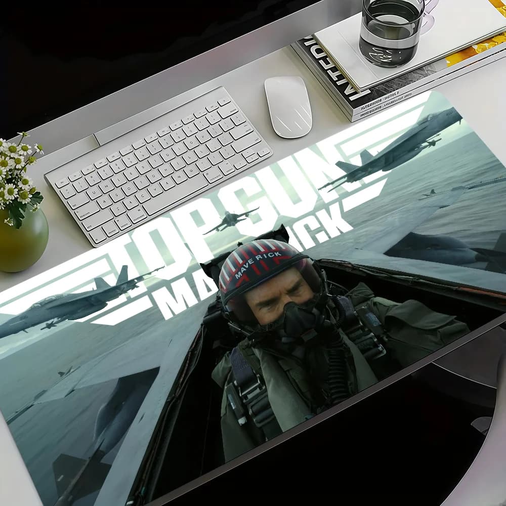 Cool Movie T-Top M-Maverick Gun Mouse Pad Gomma Desktop Addensato Grande MousePad Ufficio Tappetini da gioco antiscivolo XXL
