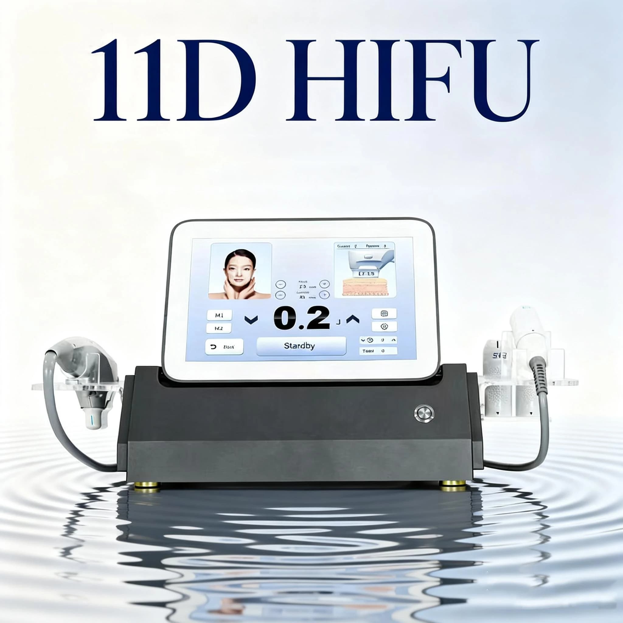 11D HIFU Lifting facciale, rassodante, attivazione del collagene, linee sottili sbiadite, multifunzionale