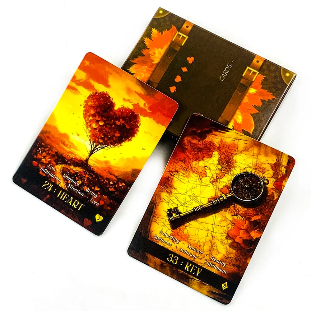 Gioco di carte Oracle da 8,8 x 6,3 cm, divinazione e crescita spirituale, mazzo di carte Oracle da 36 carte, perfetto per la divinazione e come regalo