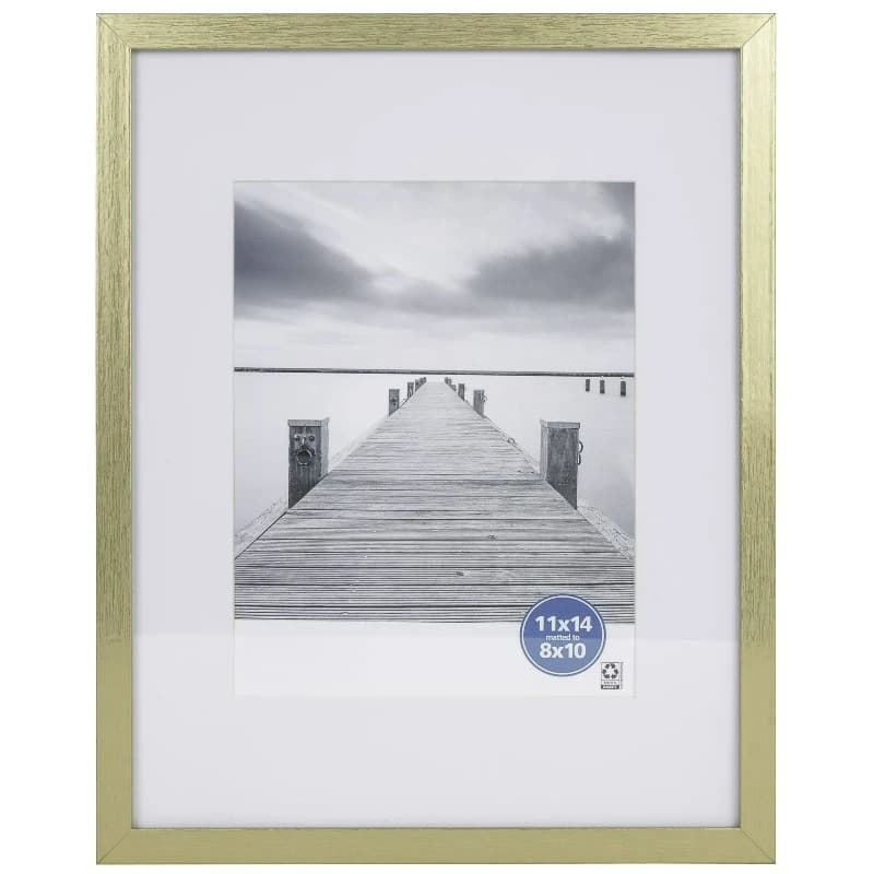 – 8x10 Picture Frame – Gold Gallery Linear Program Wall Photo Frame