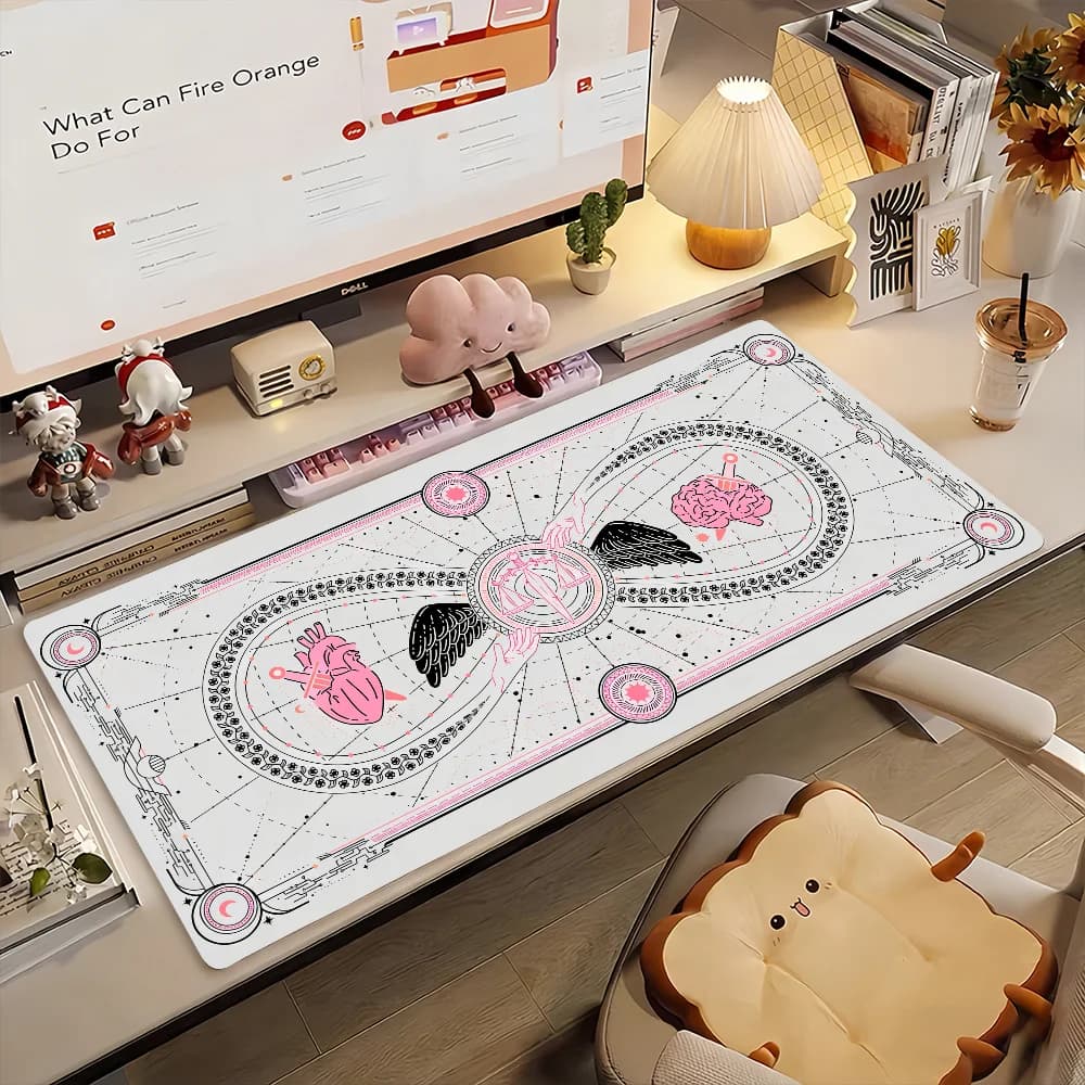 Art Libra E-Equilibrium Tappetino per mouse in gomma antiscivolo Gamer Balance Computer Mat Decoracion Deskmat Laptop Office Large
