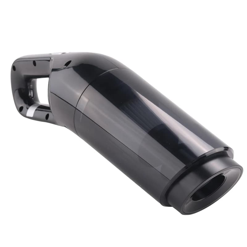 Aspirapolvere portatile senza fili ricaricabile per piccole auto ABS nero con potenza elevata da 120 W
