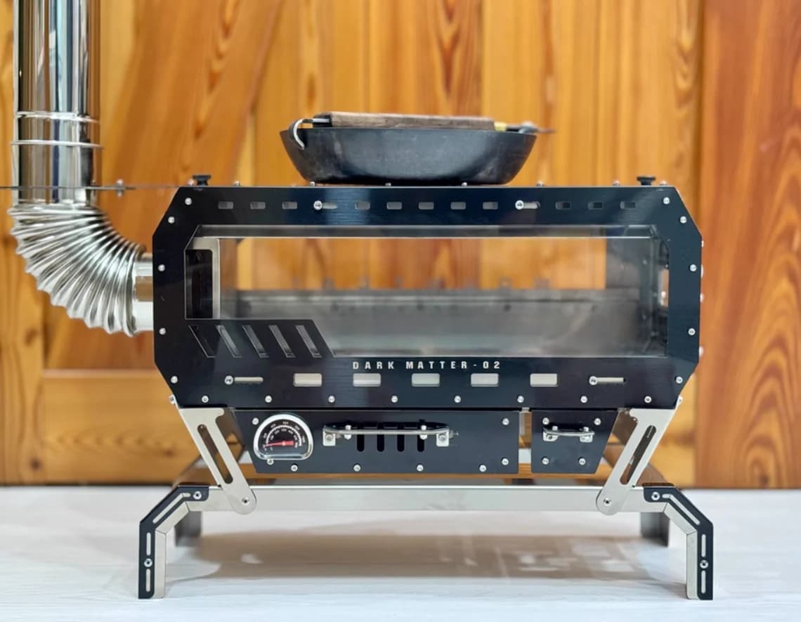 Luxury wood stove with new design for outdoor glamping and indoor camping heating