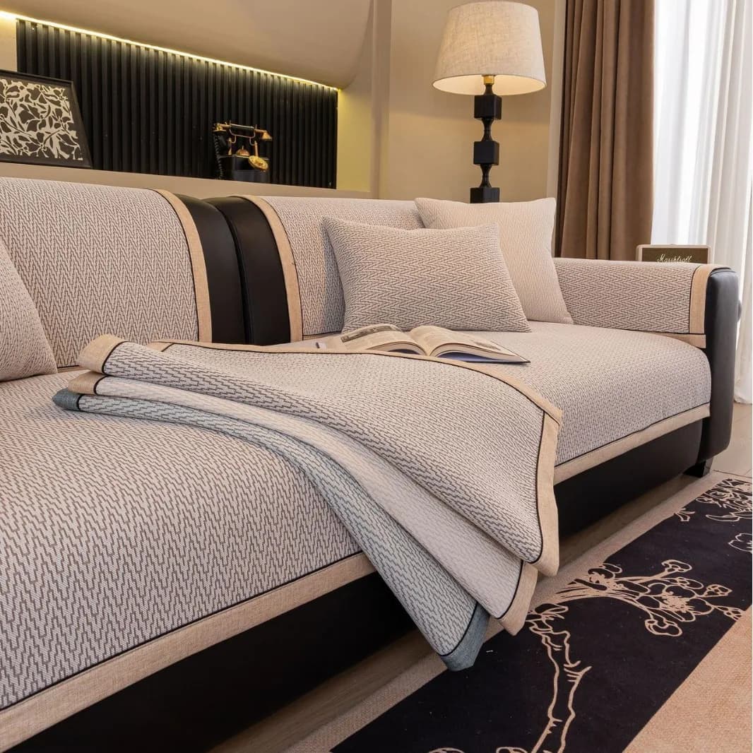 Solid Color Chenille Sofa Cover Four Seasons Universal Sofas Covers Soft Anti-Slip Sofas Towel for Living Room Couch Cushion