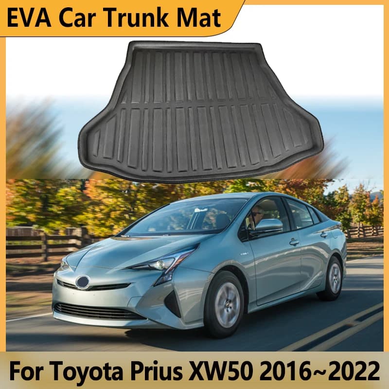 EVA Tappetino per bagagliaio di un'auto per Toyota Prius XW50 2016 ~ 2022 2018 2020 2021 Tappetini per bagagliaio Cargo Tappeto impermeabile Tappetino di stoccaggio Accessori auto