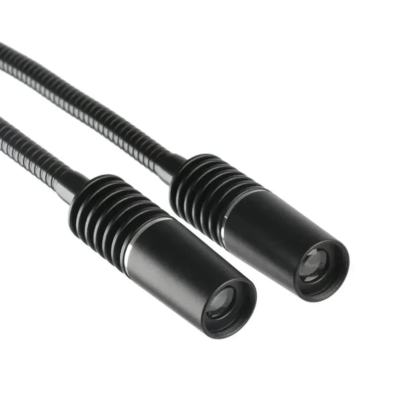 Luci LED a Collo d'Oca 6W 6400K, Illuminatore Ausiliario per Microscopi Stereo Industriali, Vendita Diretta