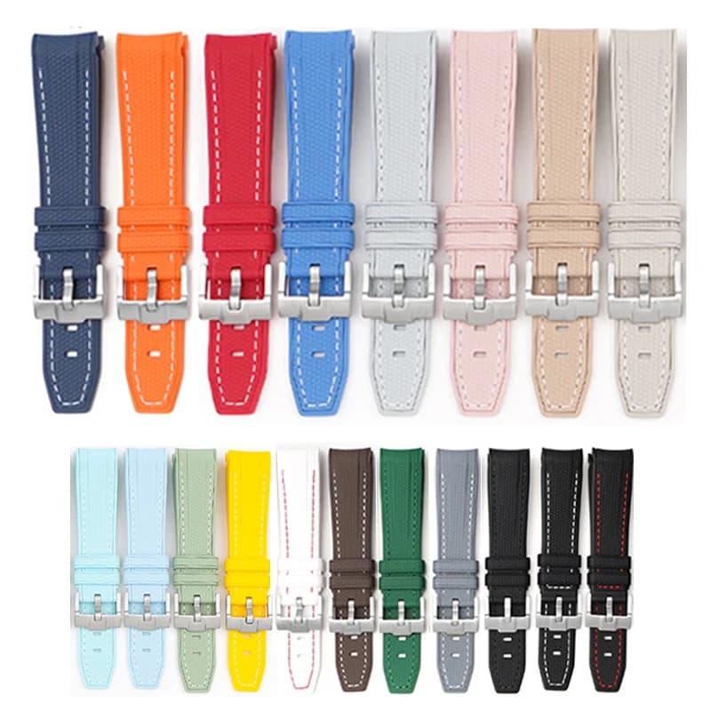 TPU rubber strap for Omega X Swatch Joint MoonSwatch Man Woman Underwater bracelet with curved ends for Rolex Water Ghost 20mm strap