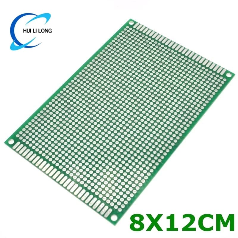 WAVGAT 8X12 cm PCB prototipo in rame bifacciale 8*12 cm Scheda universale per Arduino
