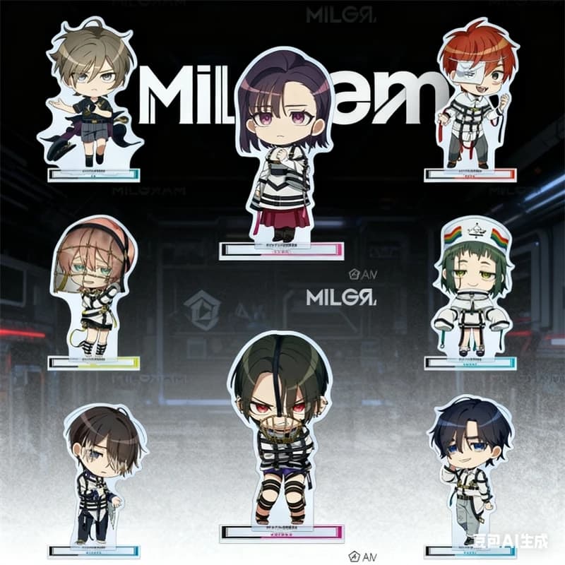 10 centimetri MILGRAM Mini Acrilico Stand Doll Anime Shidou Es Amane Haruka Kazui Yuno Mikoto Carino Figura Modello Piastra Giocattoli Cosplay