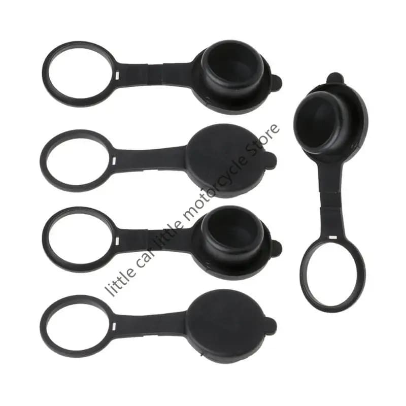 5Pcs Universal Cigarette Lighter Socket Cover Cap Dustproof Waterproof 12V Outlet Lid PVC Rubber For Car Motorcycle