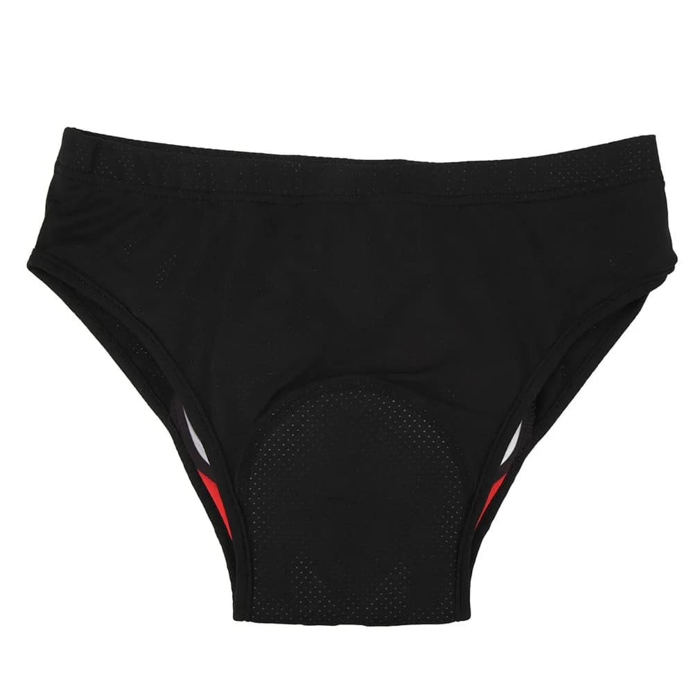 3D Padded Cycling Underwear Polyester, Silicone Breathable Bike Underwear Soft Ergonomic Men Cycling Briefs