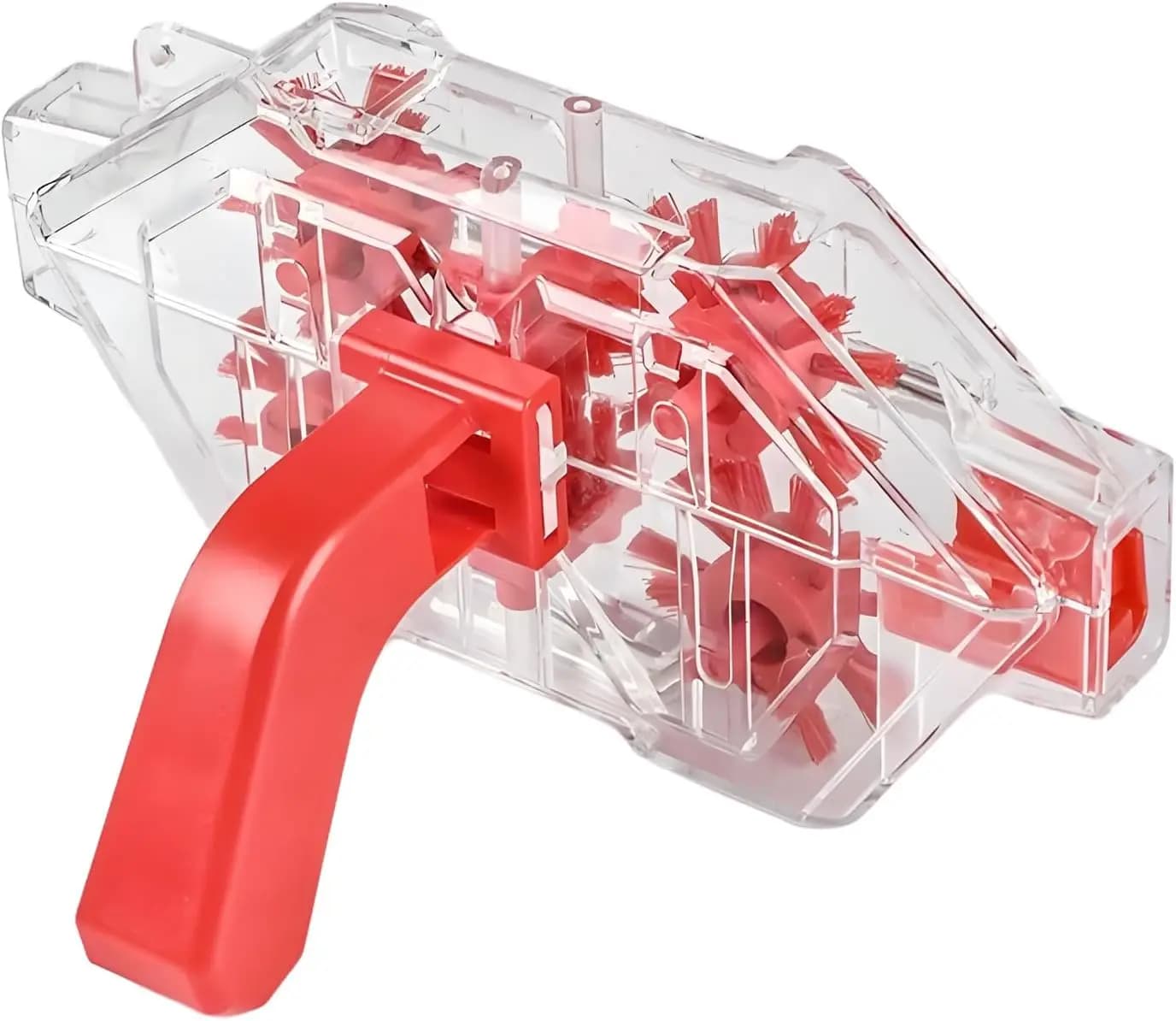 Kit di strumenti per la pulizia della catena della bicicletta – Macchina trasparente per la pulizia della catena della bicicletta con spazzole integrate
