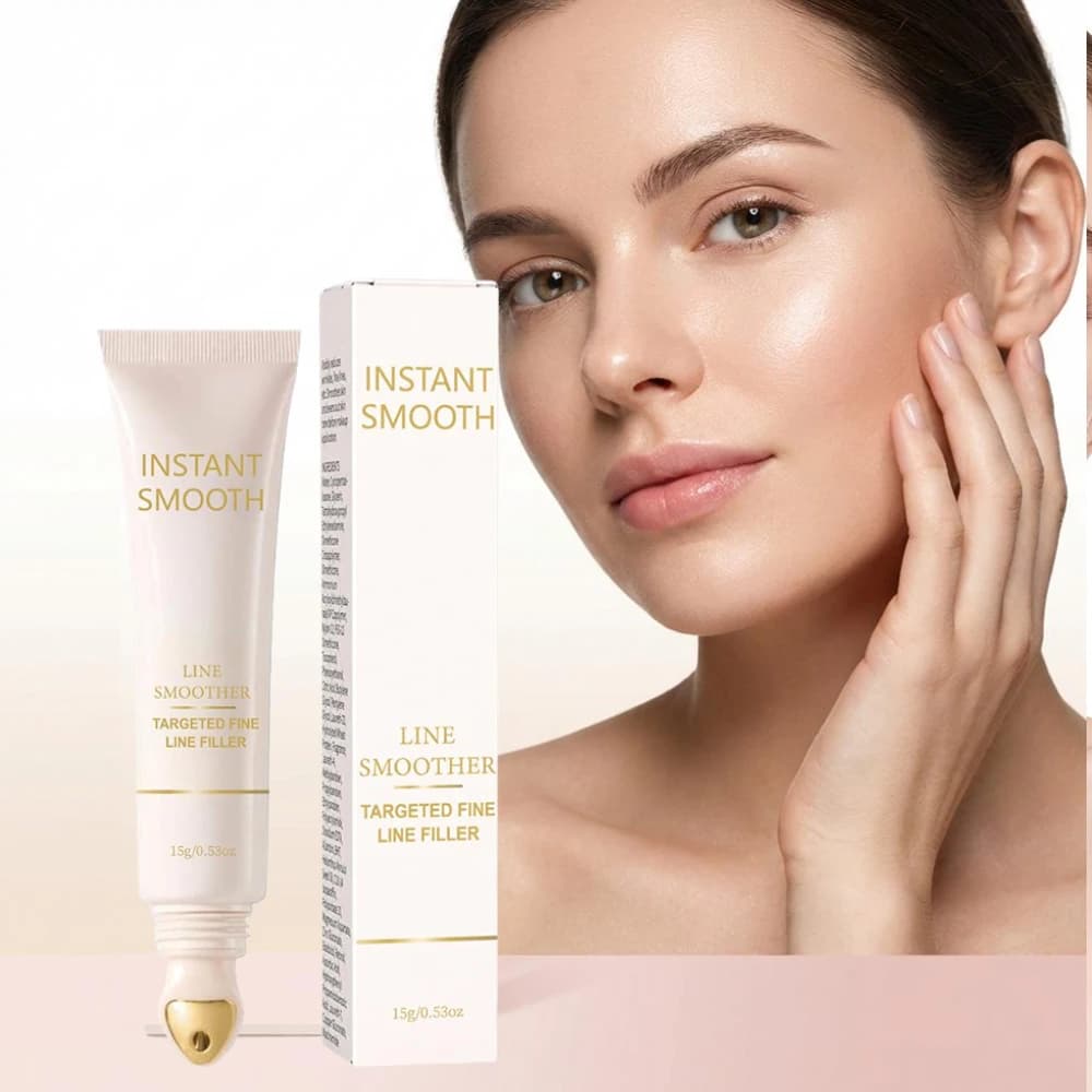 Crema Rollerball Fine Line Filler, primer istantaneo ammorbidente per le rughe, correttore per i pori, per diversi tipi di pelle, base trucco naturale
