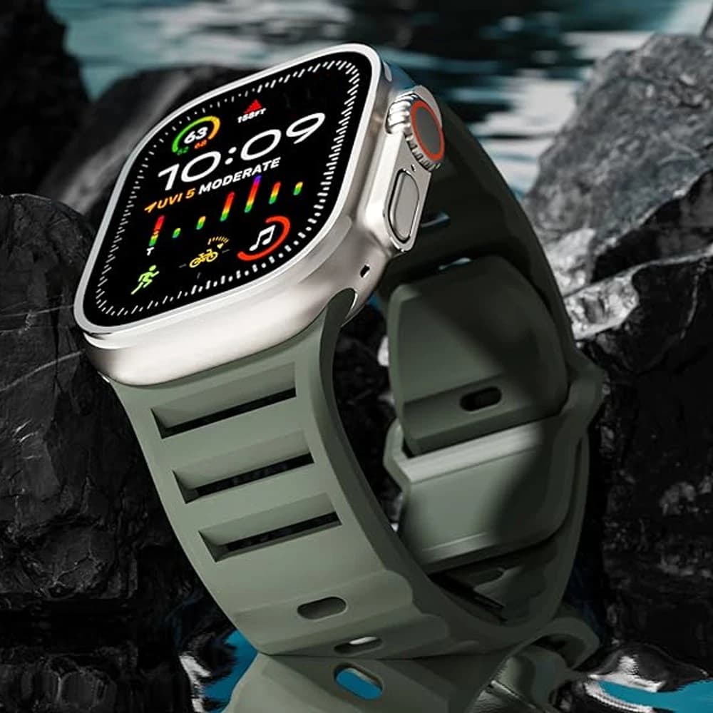 Silicone bracelet for Apple watch ultra 2 3 band 49mm 45mm 44mm 42mm 46mm strap accessories iwatch 11 10 9 8 7 6 SE 5 4