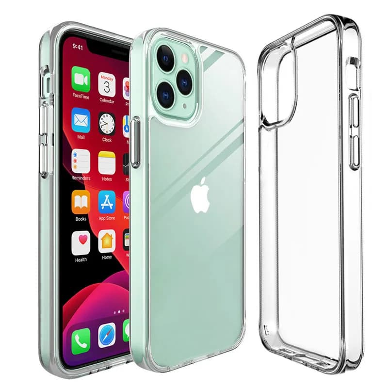 Custodia Sottile Trasparente in Silicone TPU Morbido per iPhone 11 12 13 14 15 16 17 Pro Max Plus 17 Air e Cover per iPhone 12 13 mini