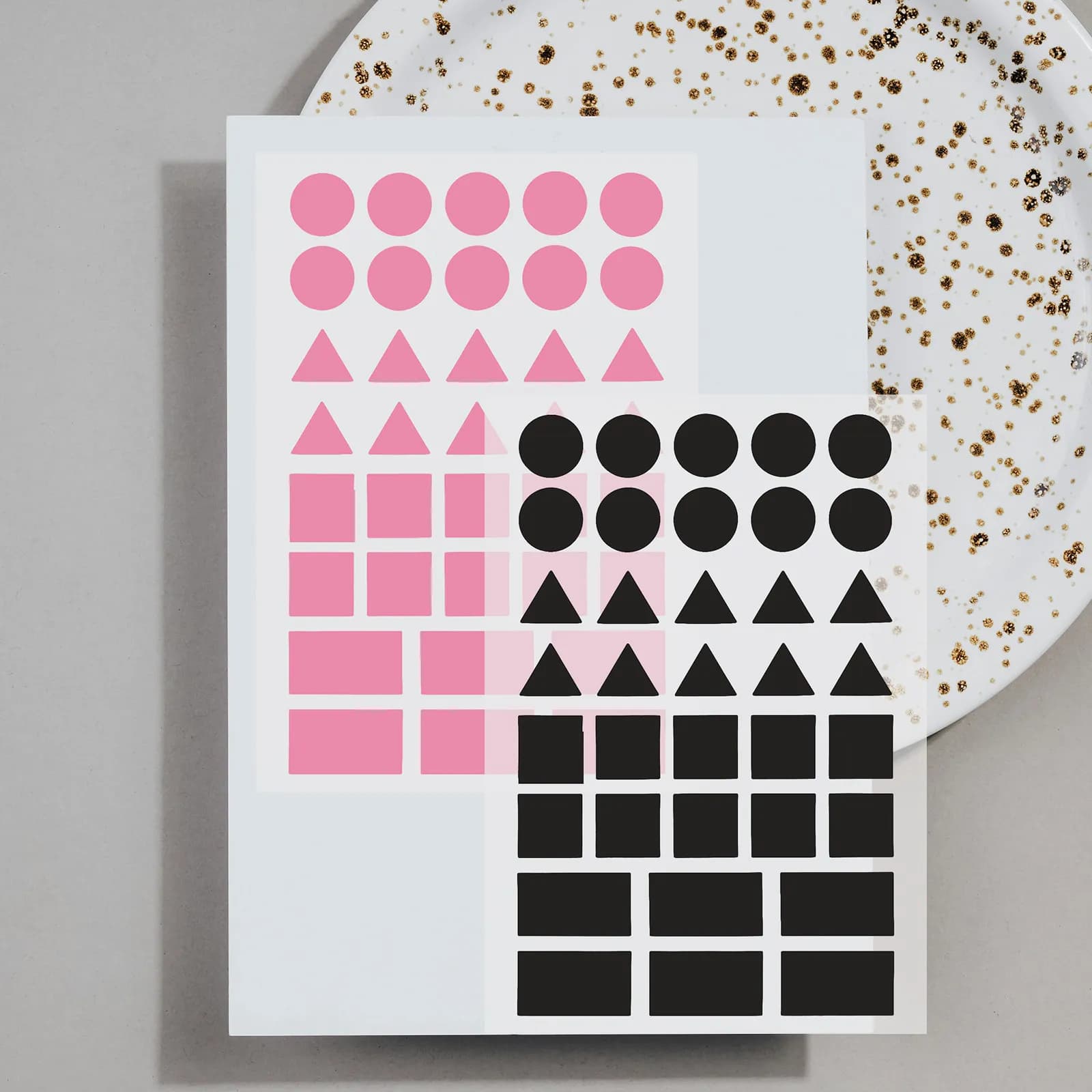 100Sheets Writable Color Coding Stickers Multi-Shaped Removable Adhesive Labels for File Labels Folders Boxes Stationery
