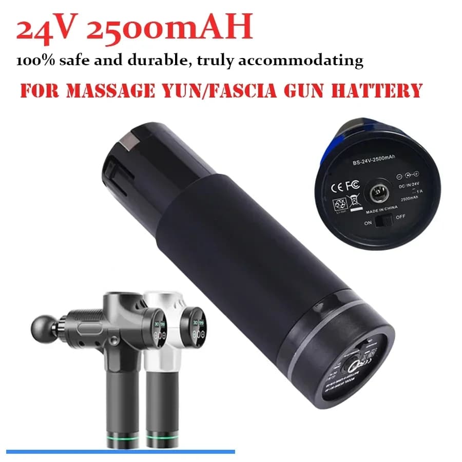 24 V 2500 mAh Lithium Ion Rechargeable Battery, Suitable for Massage Gun Accessories