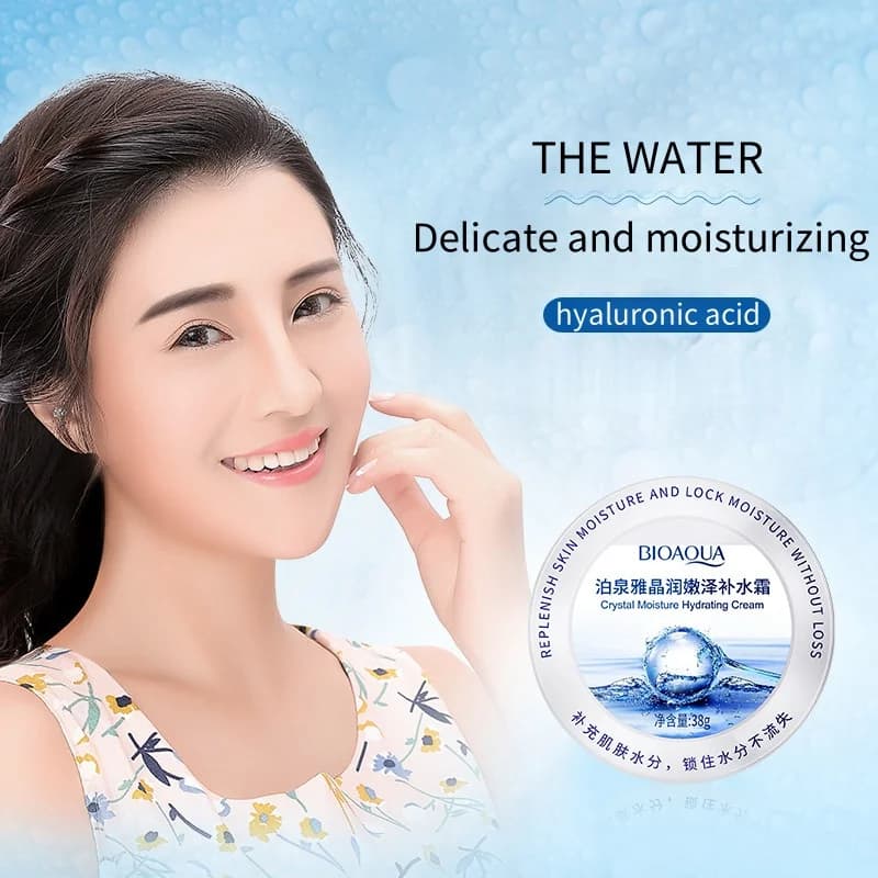 Crystal Moisturizing and Nourishing Cream, Containing Sodium Hyaluronate, Is Refreshing and Smooth, Hydrating and Moisturizing, Leaving Skin Hydrated and Smooth The First Choice for Daily Skin Care.