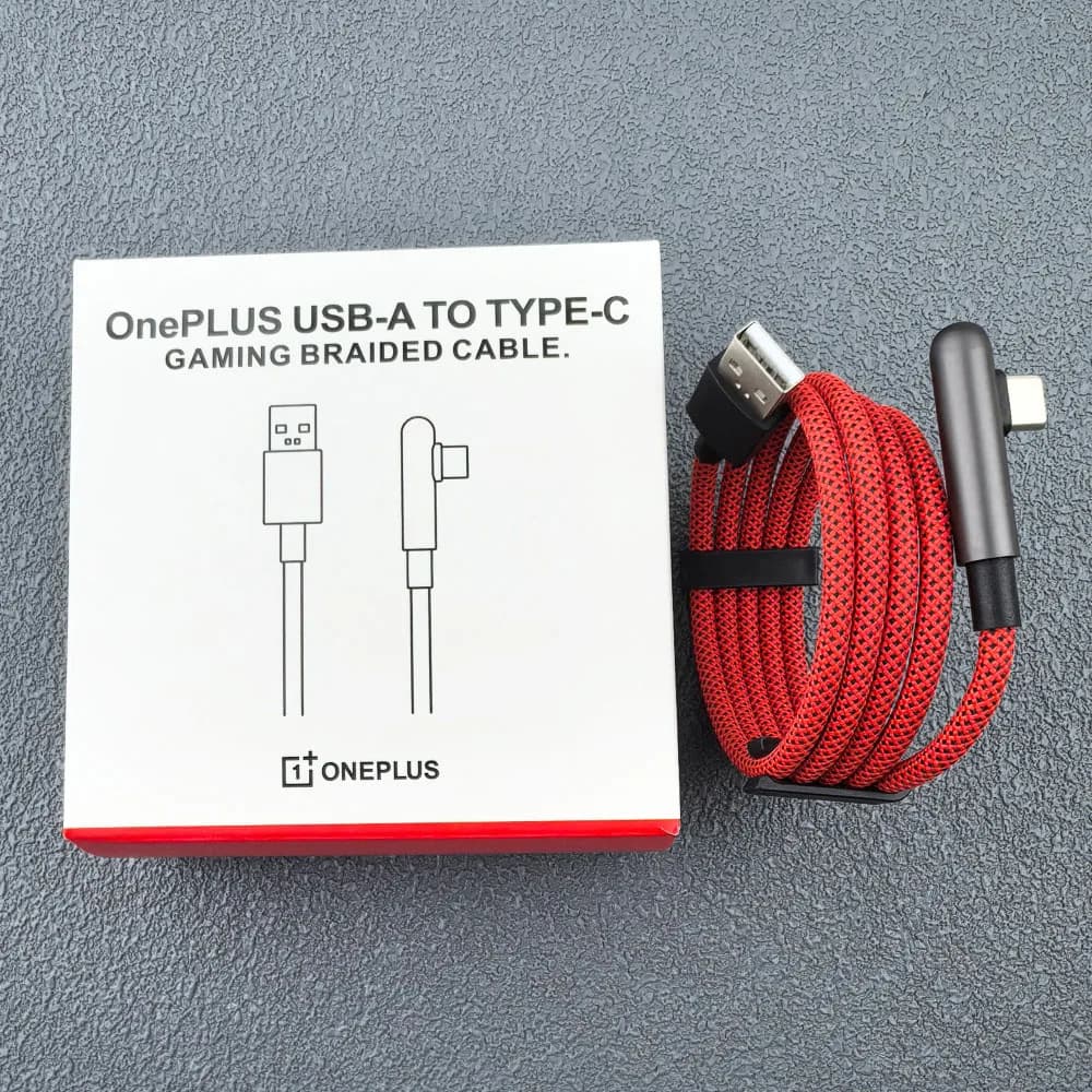100W 80W Supervooc Fast Charger Cable 10A For Oneplus Ace 6 5 3 13 12 11 10T 9 8T Pro 90° Elbow Type C Braided Gaming Data Wire