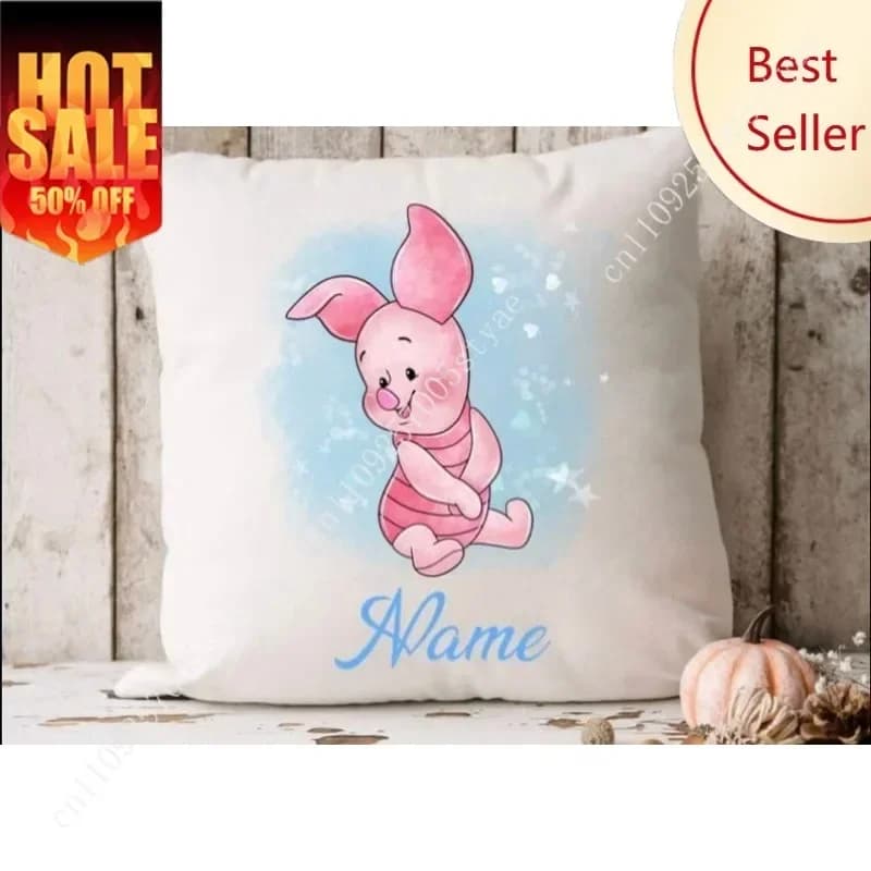 Federa per cuscino a forma di maialino Disney, federa morbida per divano, decorazione per letto, regalo per bambini, feste, ragazzi e ragazze, federa personalizzata