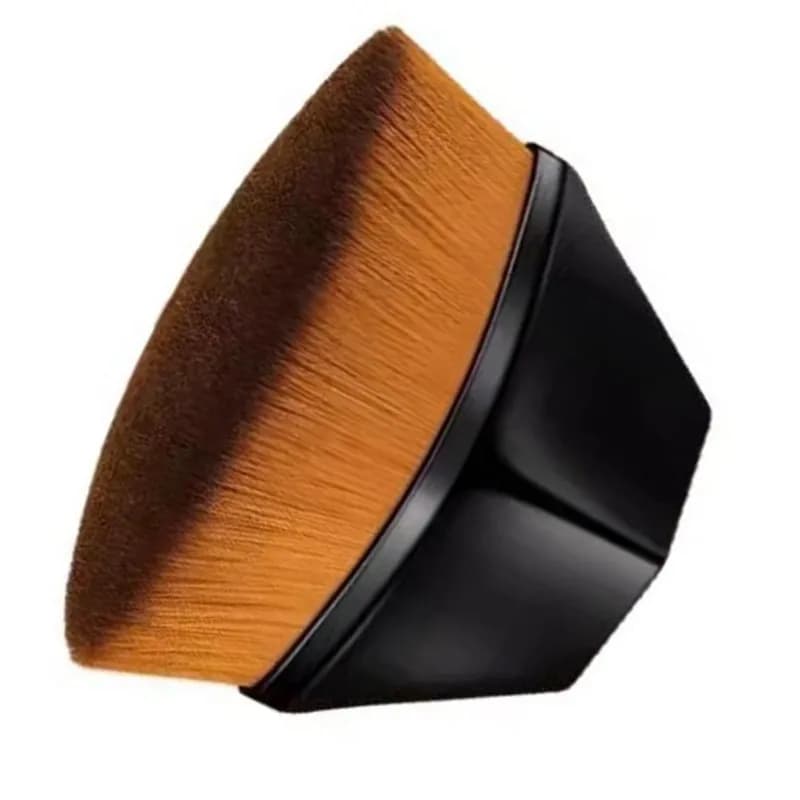 ABBP-2PCS Pennello per fondotinta portatile in fibra sintetica - Pennello compatto da 7 cm per un'applicazione impeccabile