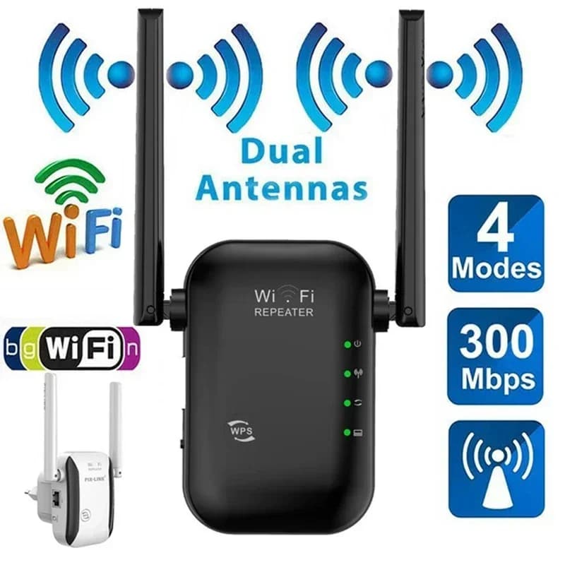 Ripetitore Wifi Wireless 500m 4G 5G 300Mbps Router Wifi di Rete Extender Amplificatore di Segnale 2 Punti di Accesso Booster Antenna