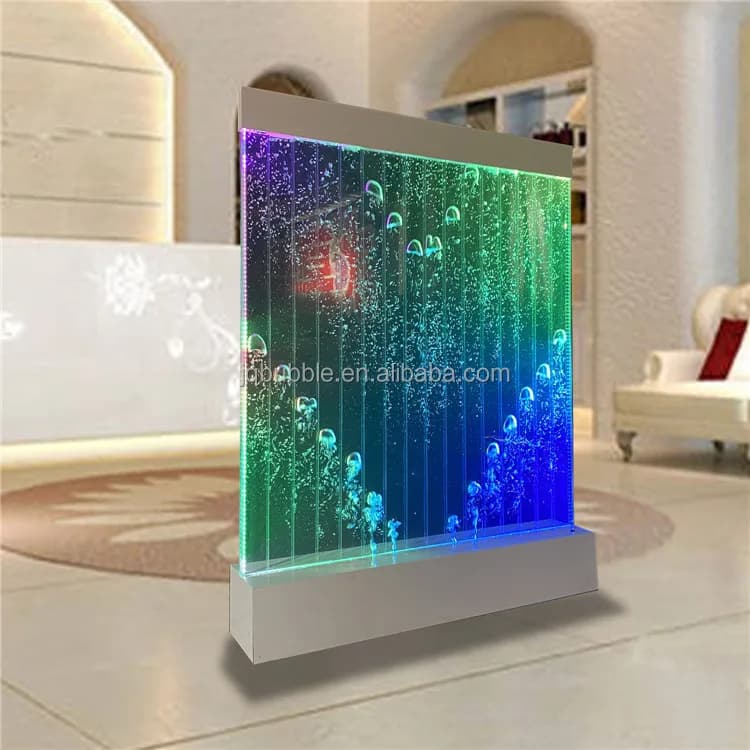 Personalizzazione. Vendita calda Luci decorative Parete divisoria Divisorio Pannello da parete a bolle d'acqua in acrilico a led