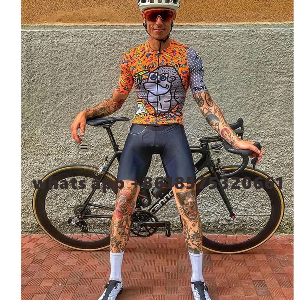 Slopline Replica Jersey Cycling Short Sleeve Men's Jumpsuit Bib Shorts Kit 2021 Summer Pro Team Breathable Triathlon Kit Ropa Cycling