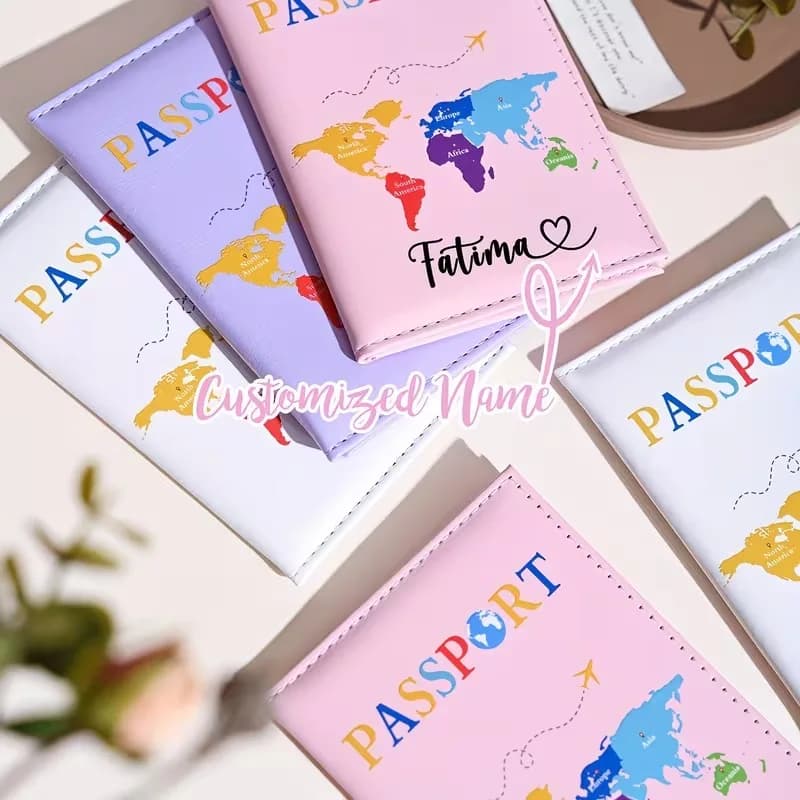Customized Passport Case, Personalized Passport Cover, Passport Holder, Bridesmaid Gift, HoneyMoon Gift, Travel Lover Gift