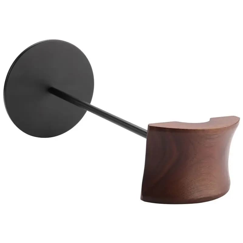 Exquisite headphone support, headphone support made of walnut and aluminum wood, natural walnut headphone support with heavy bases
