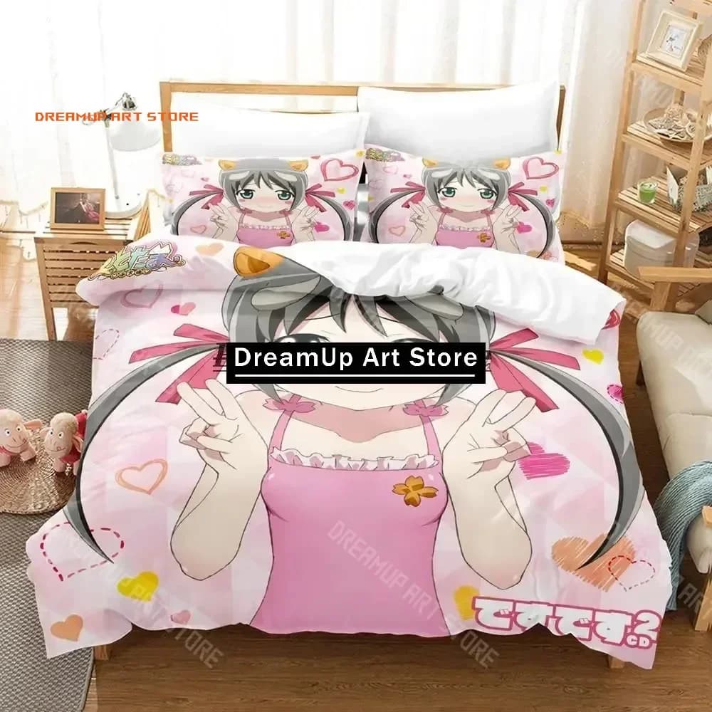 2026 Etotama Bedding Set Single Twin Full Queen King Size Bed Set Aldult Kid Bedroom Duvetcover Sets 3D Print Anime Bed Sheet Se