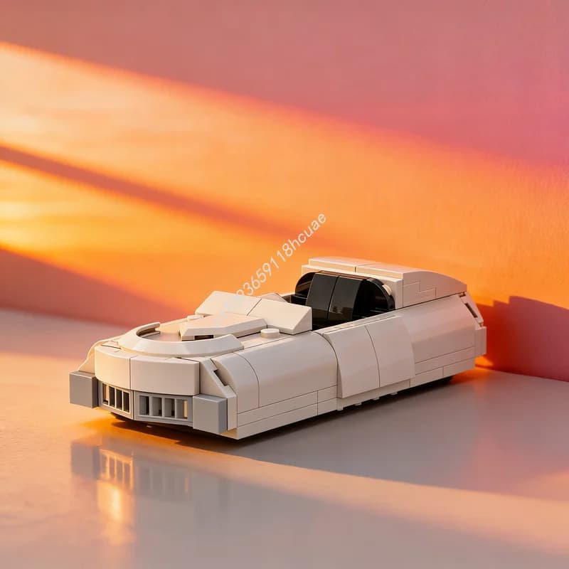 112 Pezzi MOC Lando S Landspeeder Modello di Battaglia Stellare Blocchi da Costruzione Architettura Idea Regalo di Natale Giocattoli Educativi Fai-da-Te