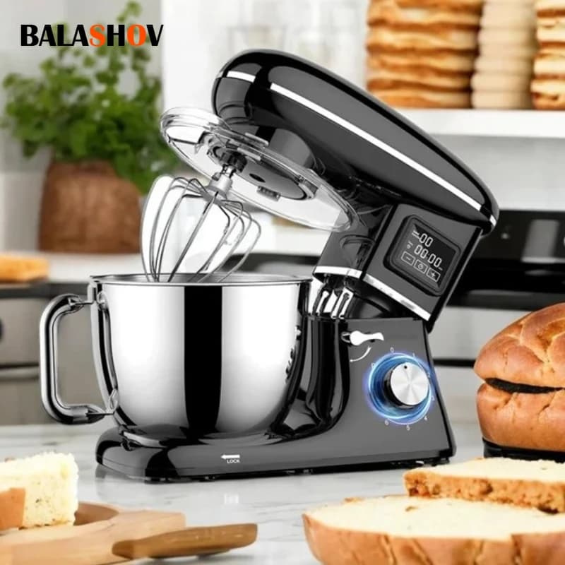220V Potente Stand Mixer Frullatore Elettrico Per Uso Domestico Temporizzazione Automatica Tagliatelle Per Capelli Farina-Mixatrice Commerciale Stand Mixer