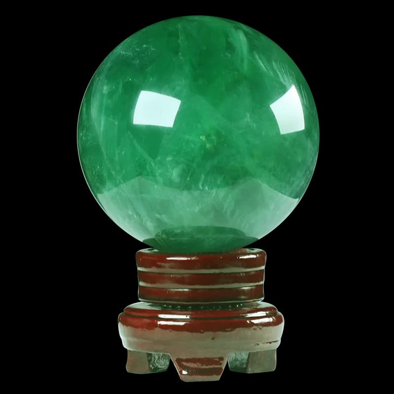 Sfere di cristallo minerale di fluorite di cristallo naturale da 6-7 cm per la decorazione domestica
