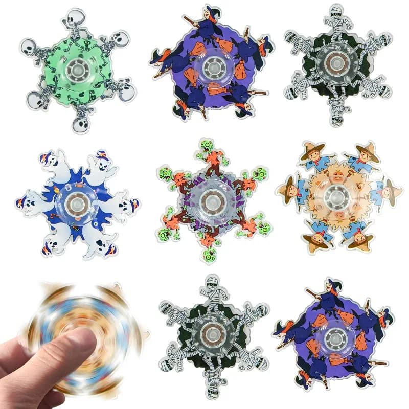 Halloween Fidget Spinner antistress Girevole Fantasma Teschio Uomo Fantasma Festival Corsa Spinner Articoli per feste