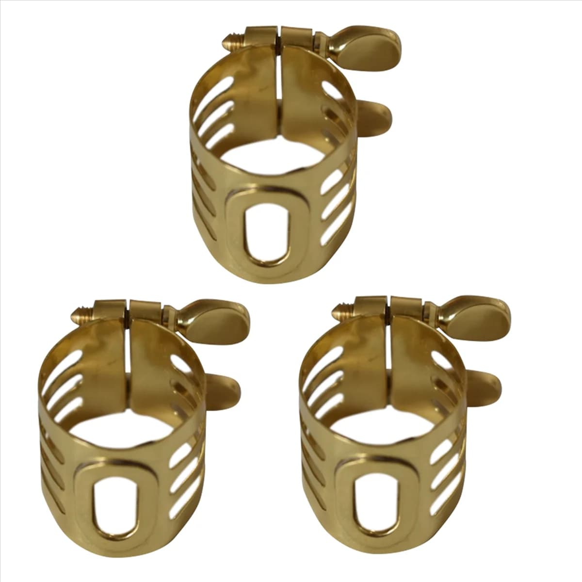 BAAU 3X Ishimori Alto Saxophone Bakelite Mouthpiece Clamp Clip Musical Instrument Accessories