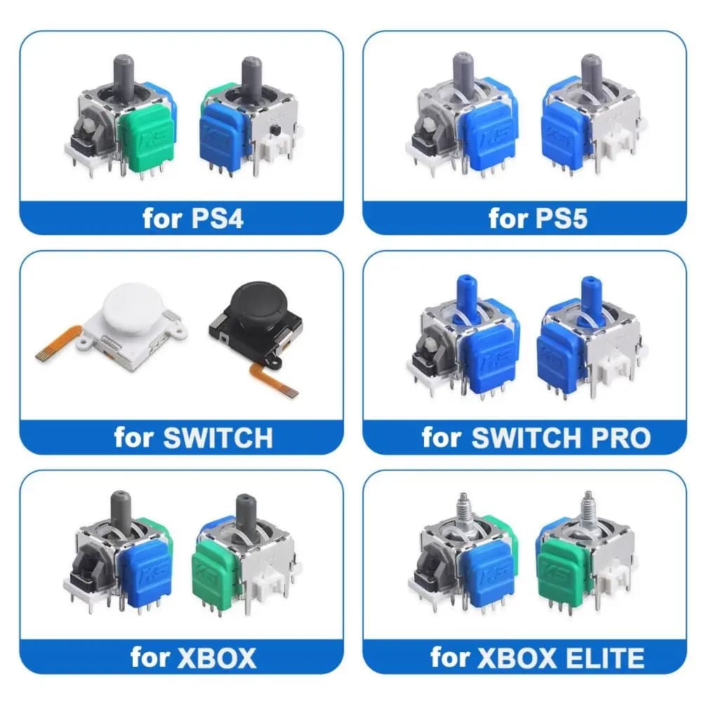Joystick Elettromagnetico Anti-Drift TMR ad Alta Precisione, Thumbstick 3D Analogico Durevole, Accessori di Gioco per PS5/PS4/Xbox/Switch Pro