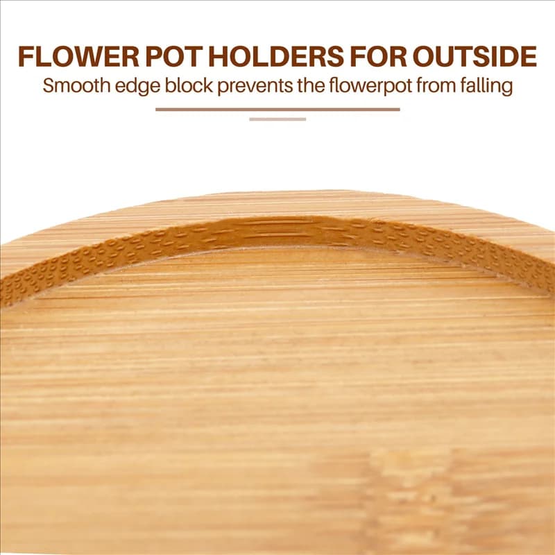 ABUP-5X Support for wooden plants Support for flower pot Base Stool High stool Balcony Succulent Round flower shelf for indoor and outdoor