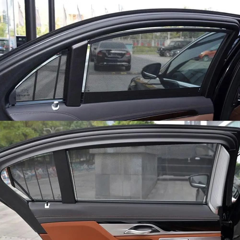 Car Curtains Summer Sun Protection And Sunshade Automatic Retractable Side Windows Universal Car Curtains Light Blocking Board