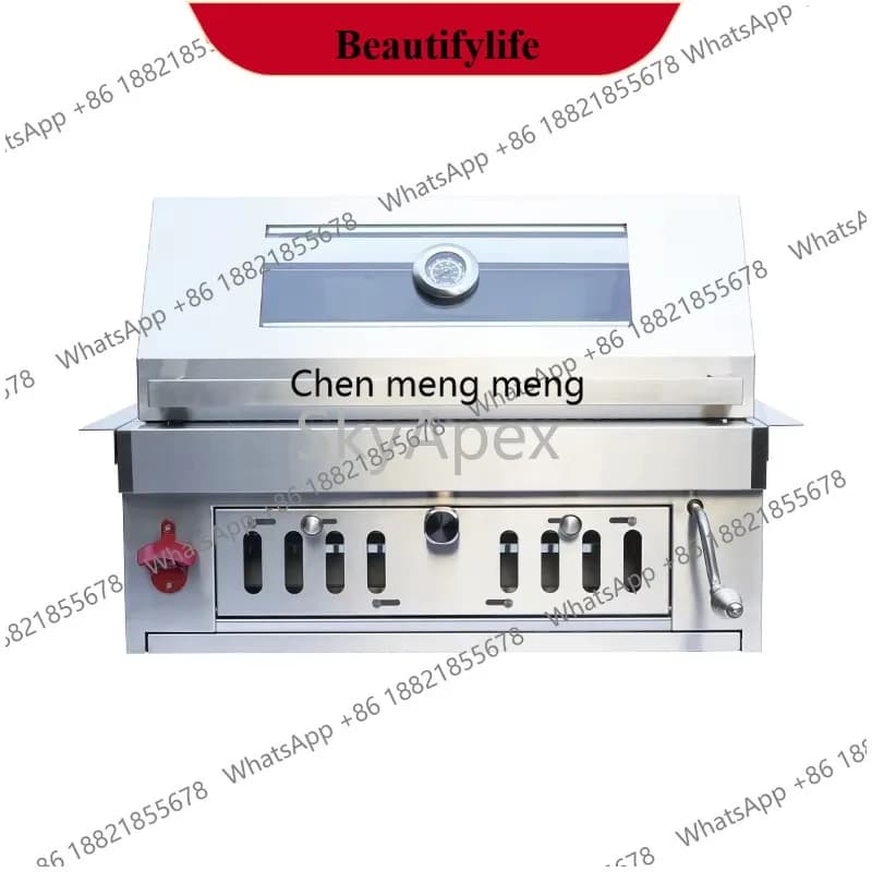 z189 New Arrival Professional Stainless Steel Built-In BBQ Charcoal Grill Non-Stick Grate AntiRust Heavy Duty for Outdoor Party