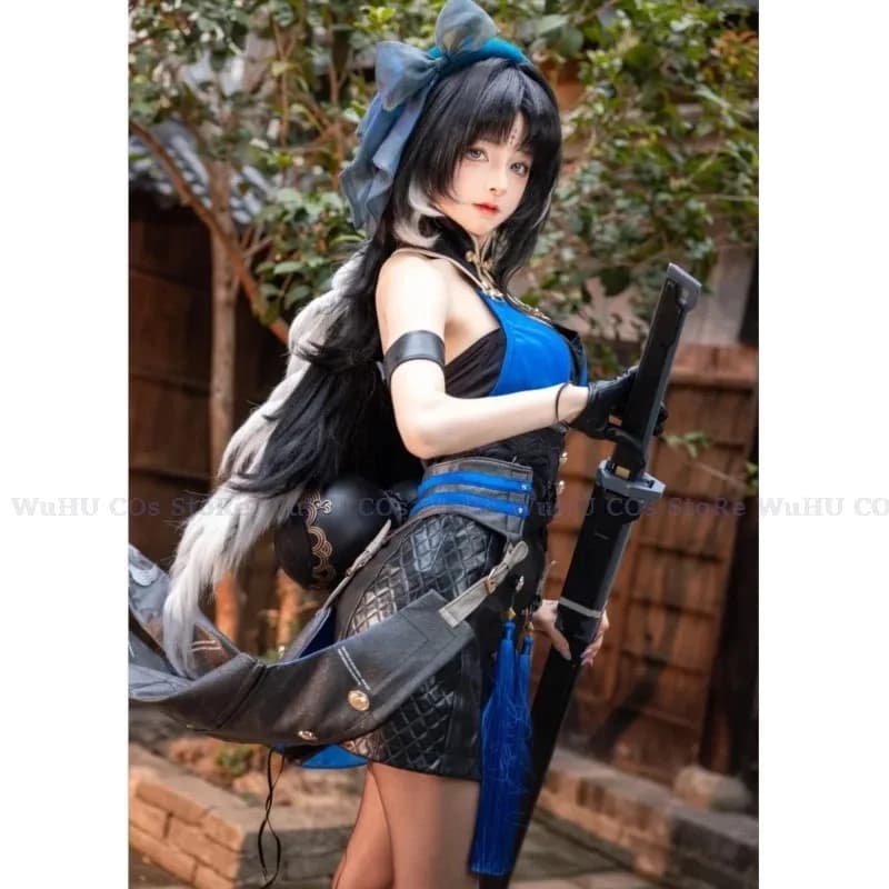 Game Wuthering Waves Yangyang Cosplay Costume Suit Cool Unifrom Dress Wig Hat Role Play Halloween Party Outfit Womenv;2,r'6;t.
