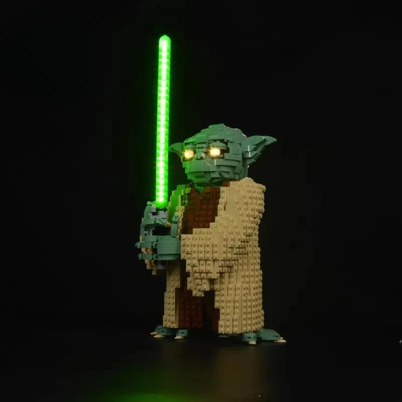Set di illuminazione a LED adatto per LEGO Yoda 75255 Building Blocks Mattoni Lampada fai da te Set di giocattoli non include il modello