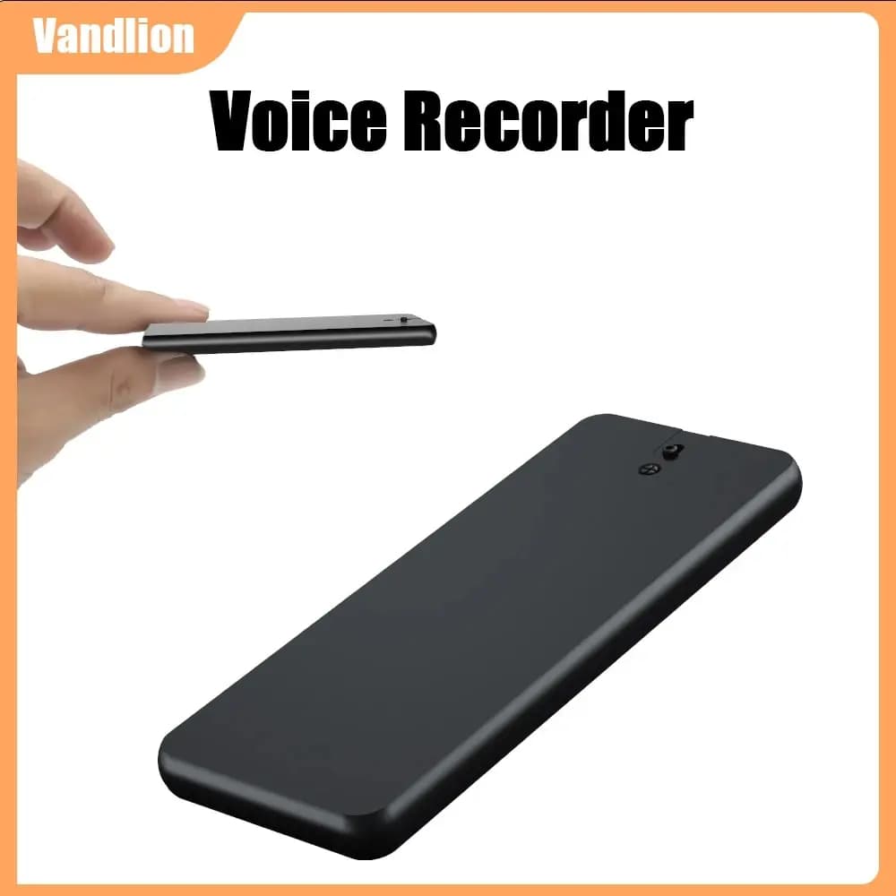 Vandlion V55 Registratori vocali portatili WAV 192kpbs Registrazione HiFi Batteria a lunga durata 1100mAh Dittafono flash USB per lezioni
