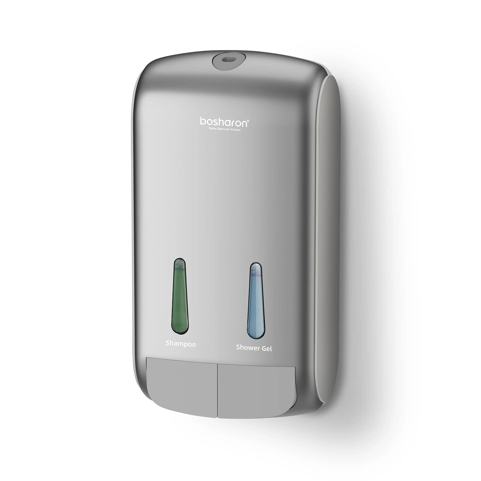 Dispenser di sapone per shampoo doccia 2 in 1 Dispenser di sapone per pompa doccia a parete senza trapano Dispenser di sapone per bagno a 2 camere