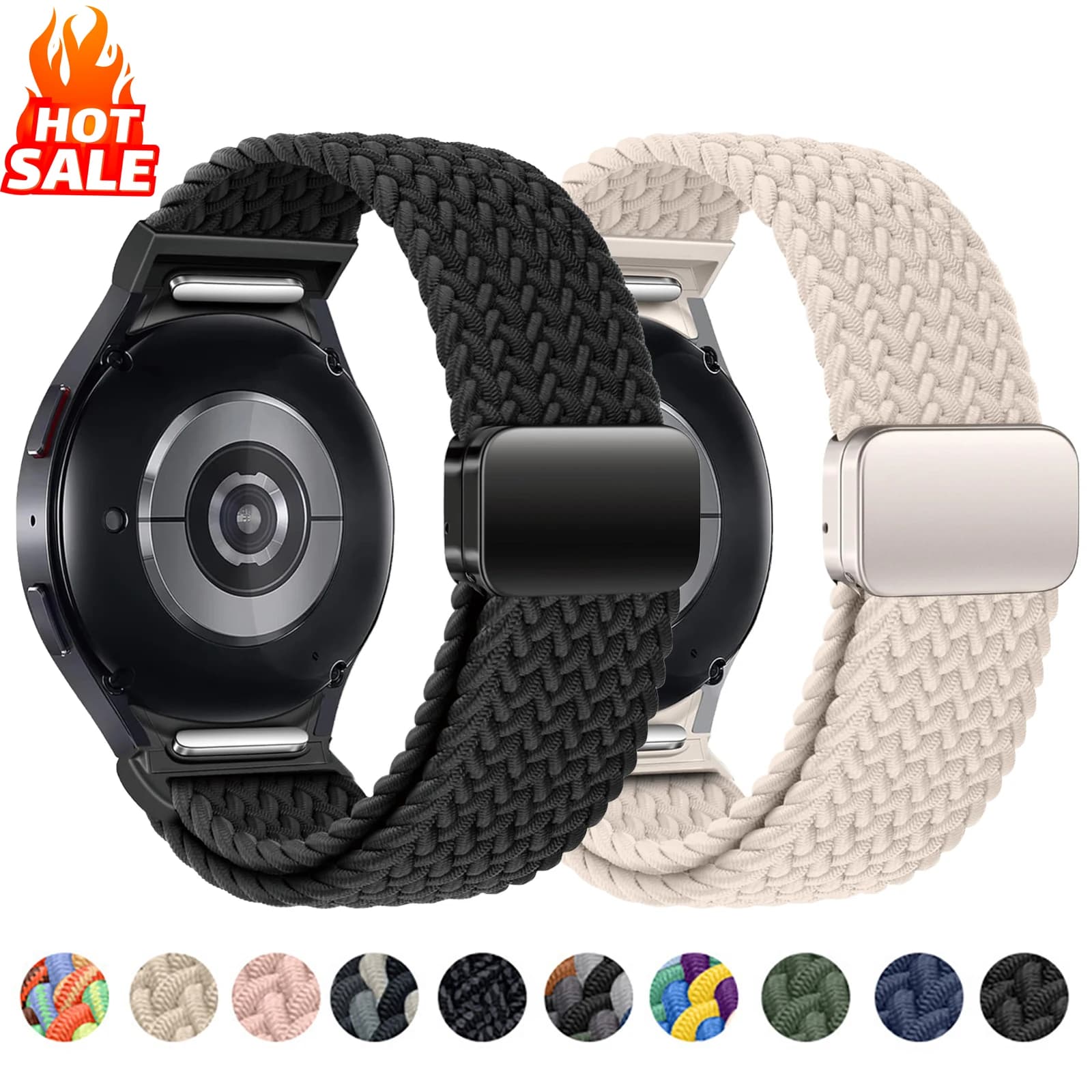 Samsung Galaxy Watch 7 6 5 4 FE 44mm 40mm/5 pro magnetic bracelet Galaxy watch6 classic strap 47mm 43mm