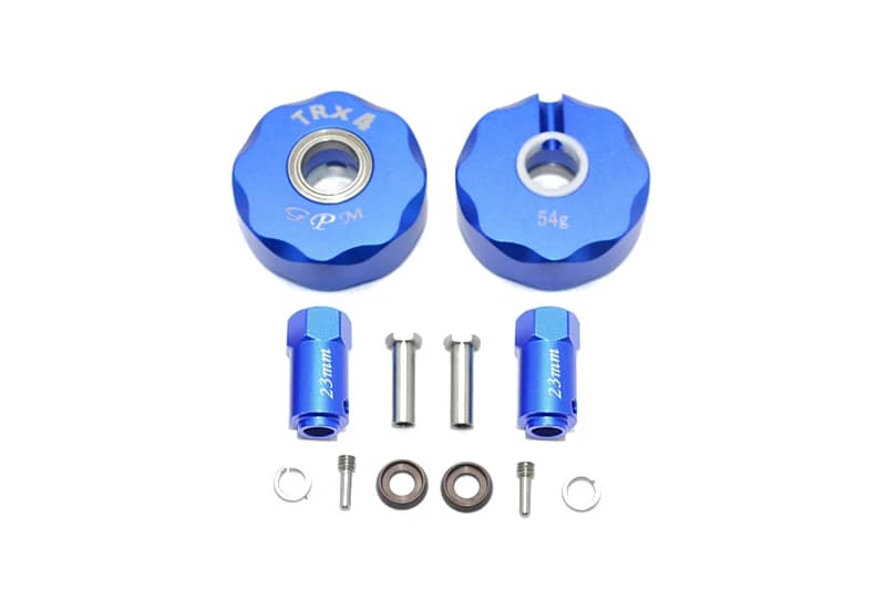 GPM PENDULUM IN ALLUMINIO RUOTA SINISTRA AXLE + ADATTATORE HEX DA 23MM 1/10 TRX4 DEFENDER TRAIL CRAWLER-82056-4