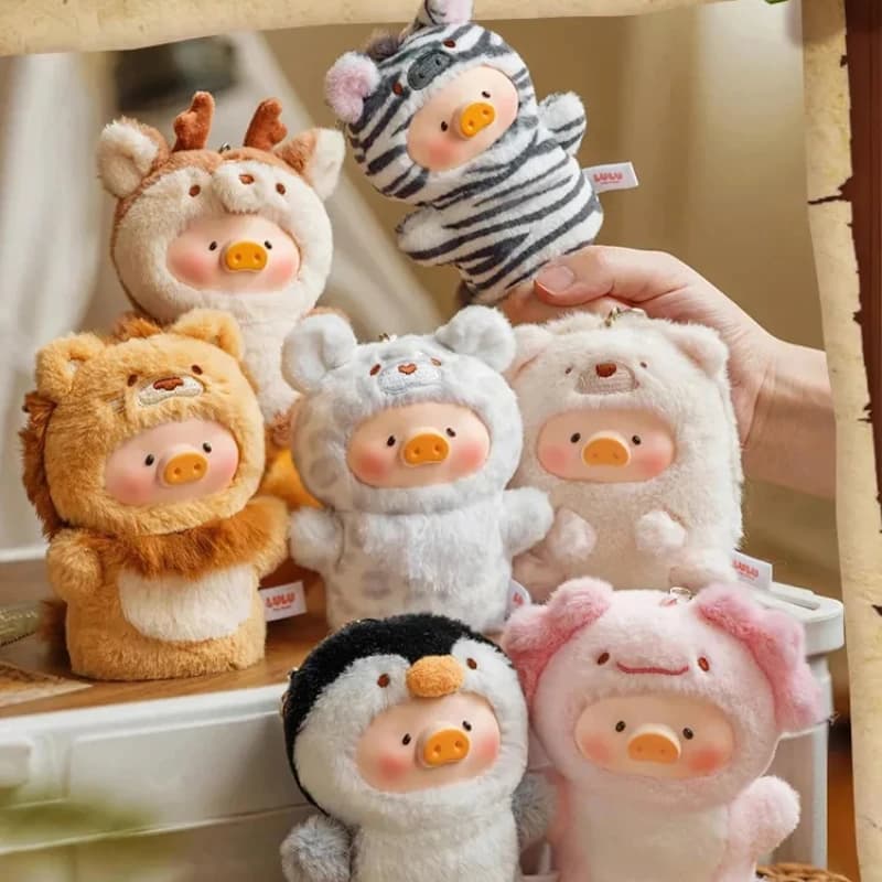 Original Lulu The Piggy Cutest Butler Series Blind Box Animal Party Toy Canned Pig Kawaii Model Toy Festival Birthday Gift