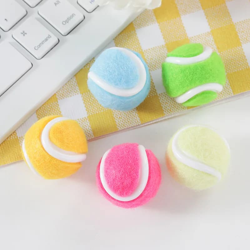 Mini Ciondolo a Forma di Pallina da Tennis, Portachiavi, Accessori per Casa delle Bambole, Miniature di Attrezzature Sportive, Decorazioni, 10 Pezzi/Lotto