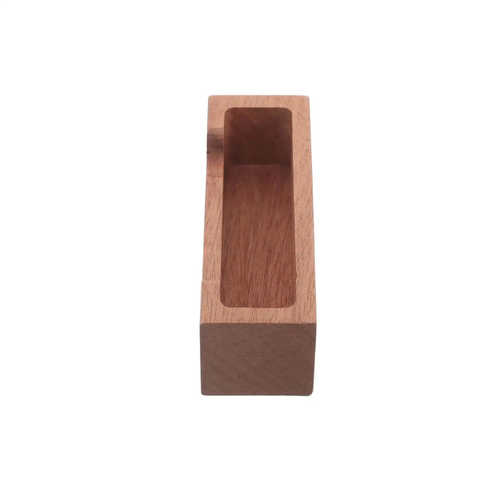Wood Desktop Business Card Holder Light Brown Solid Wood Professional Name Card Stand Organizer Office Desk Display Rack