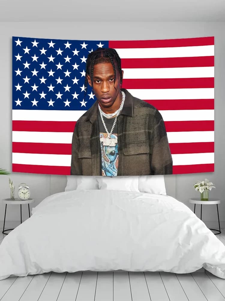 Playboi Carti Die Lit tapestrie Hippie Rapper Singer black wall tapestrie white tapestries hanging Yoga mat aesthetic wall decoration